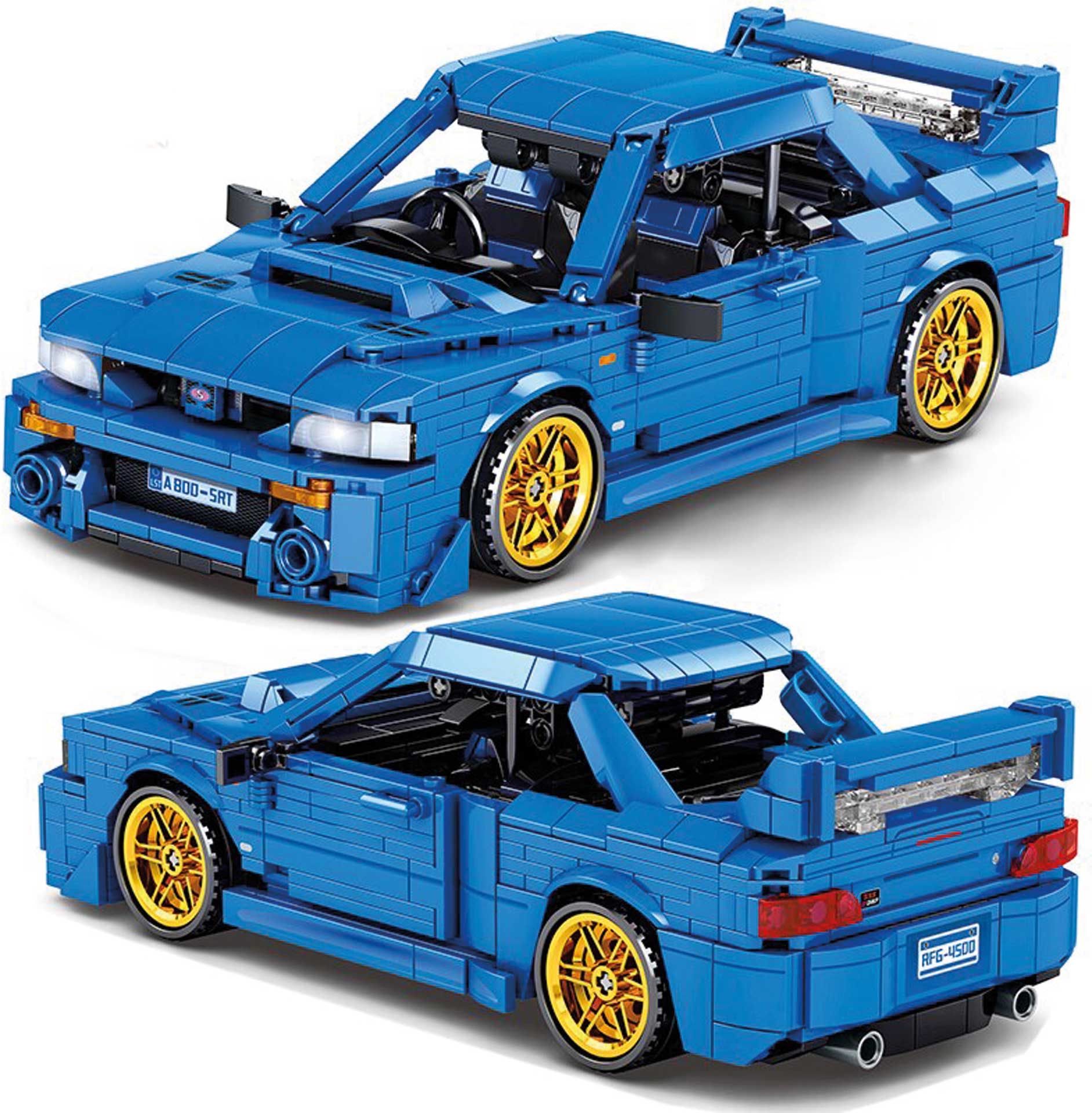 SEMBO Sports car blue pullback (896 parts) Terminal blocks