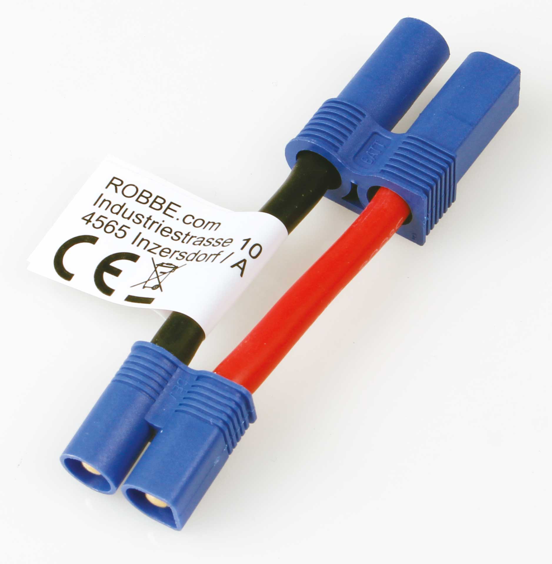 Robbe Modellsport Adapter cable EC-3 male to EC-5 female 30mm cable length 12AWG 1pcs