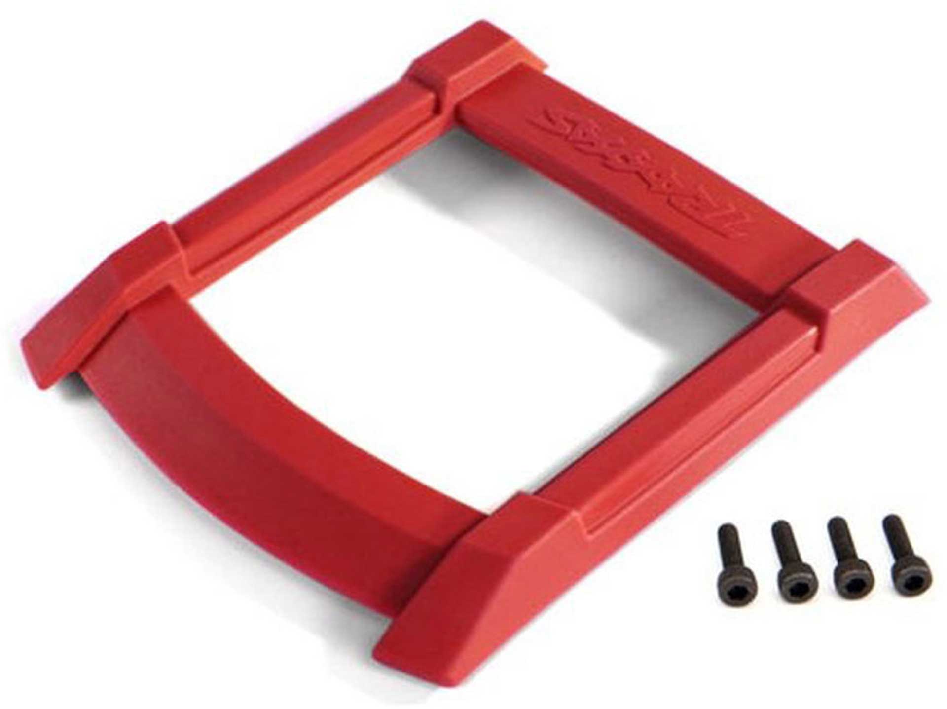TRAXXAS SKID PLATE, ROOF (FOR DIAMONDS) RED for MAXX