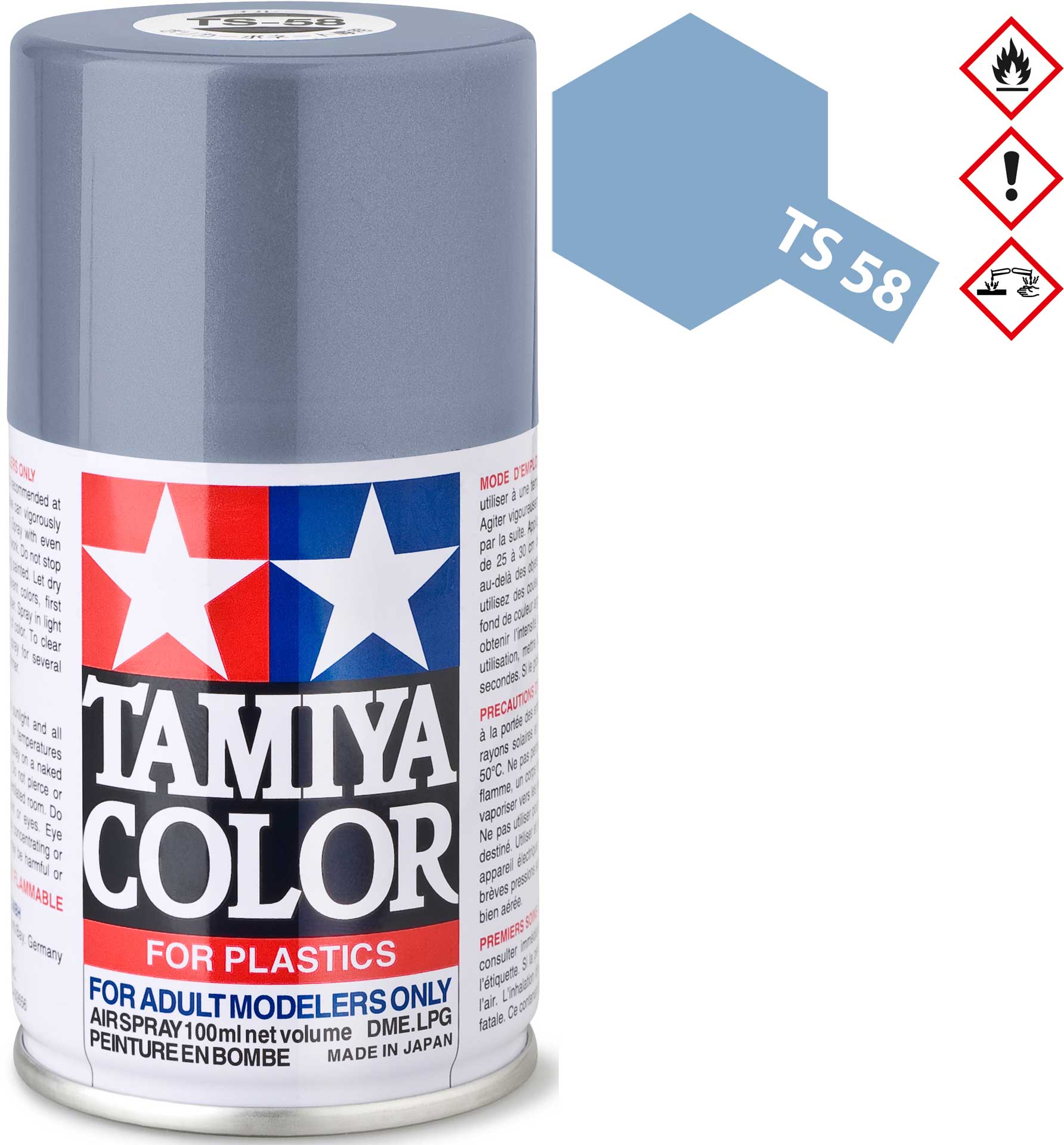 TAMIYA TS-58 Hellblau Perleffekt glänzend Kunststoff Spray 100ml