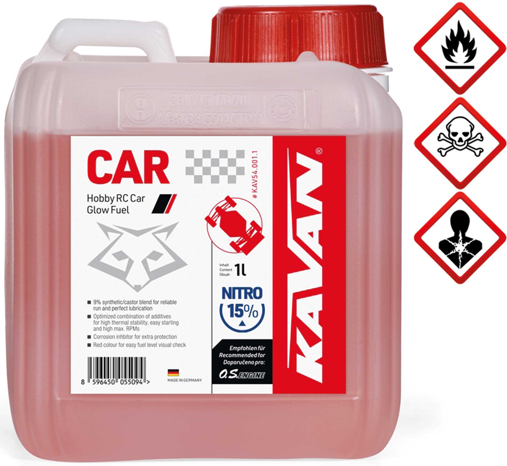 KAVAN Car 15% nitro 1 litre de carburant, carburant, Carburant pour moteurs à allumage par incandescence