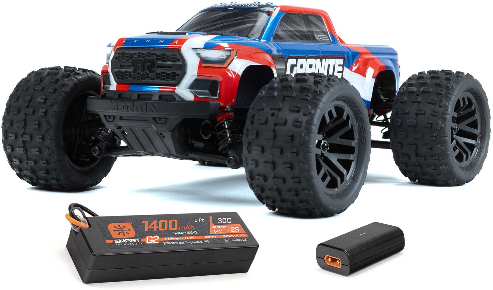 ARRMA GRANITE GROM 1/18 MEGA 380 Blue Brushed 4x4 Monster Truck RTR incl. battery and charger