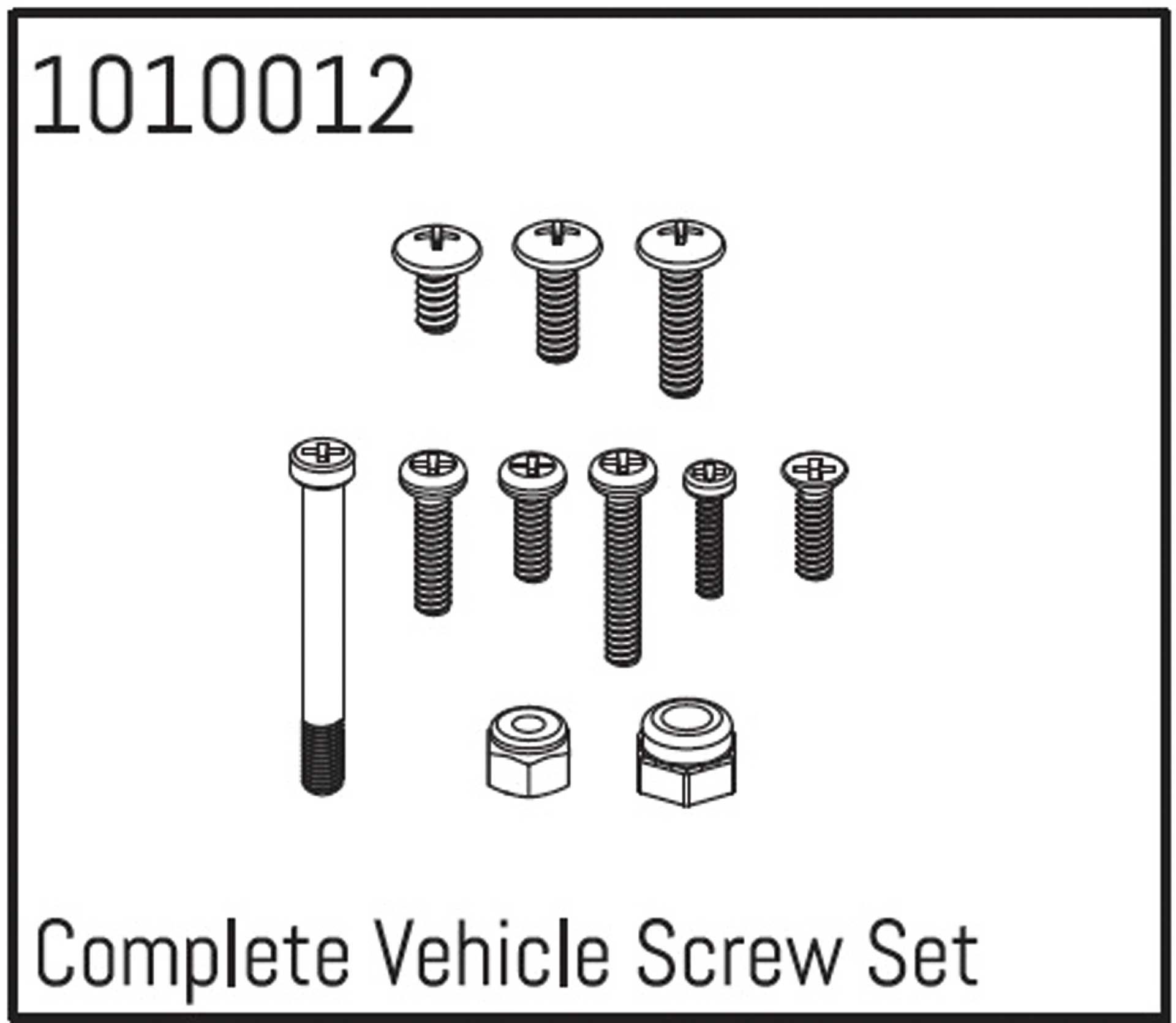 ABSIMA Complete Vehicle Screw Set