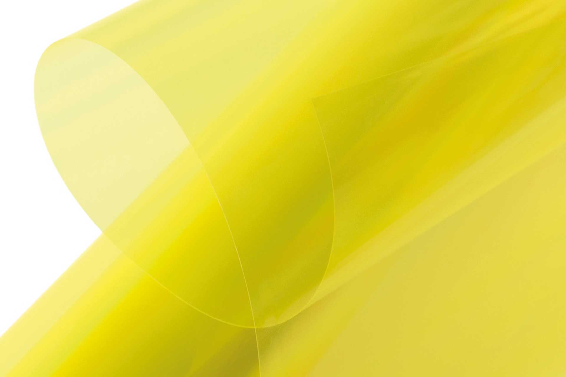 KAVAN Film à repasser transparent jaune clair 2 mètres, Largeur 64cm