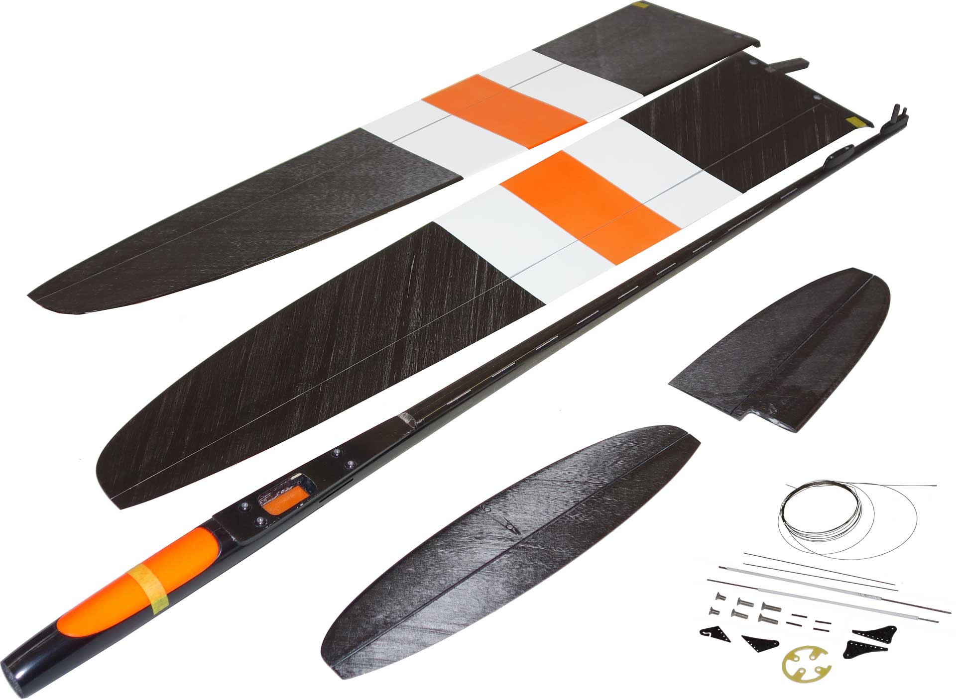 OA-Composites NRJ F5K Electric + KST X08H Servosset Farbe # B Weiss/orange