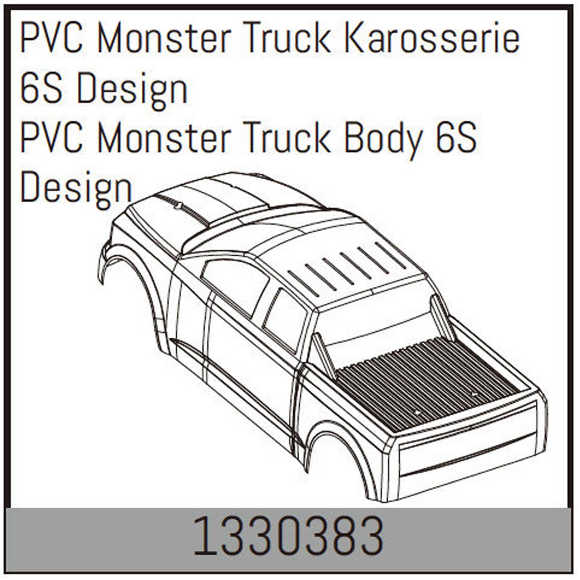 ABSIMA PVC Monster Truck Karosserie 6S Design