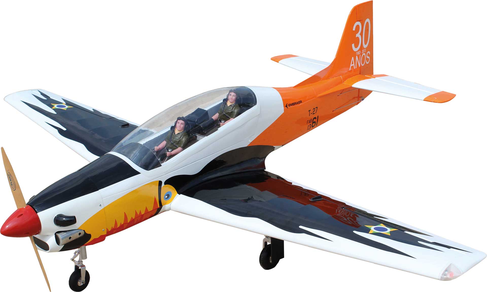 Seagull Models ( SG-Models ) Embraer T-27 Tucano 85" 35-40cc mit elektrischem Einziehfahrwerk ER-150 85° / 100°