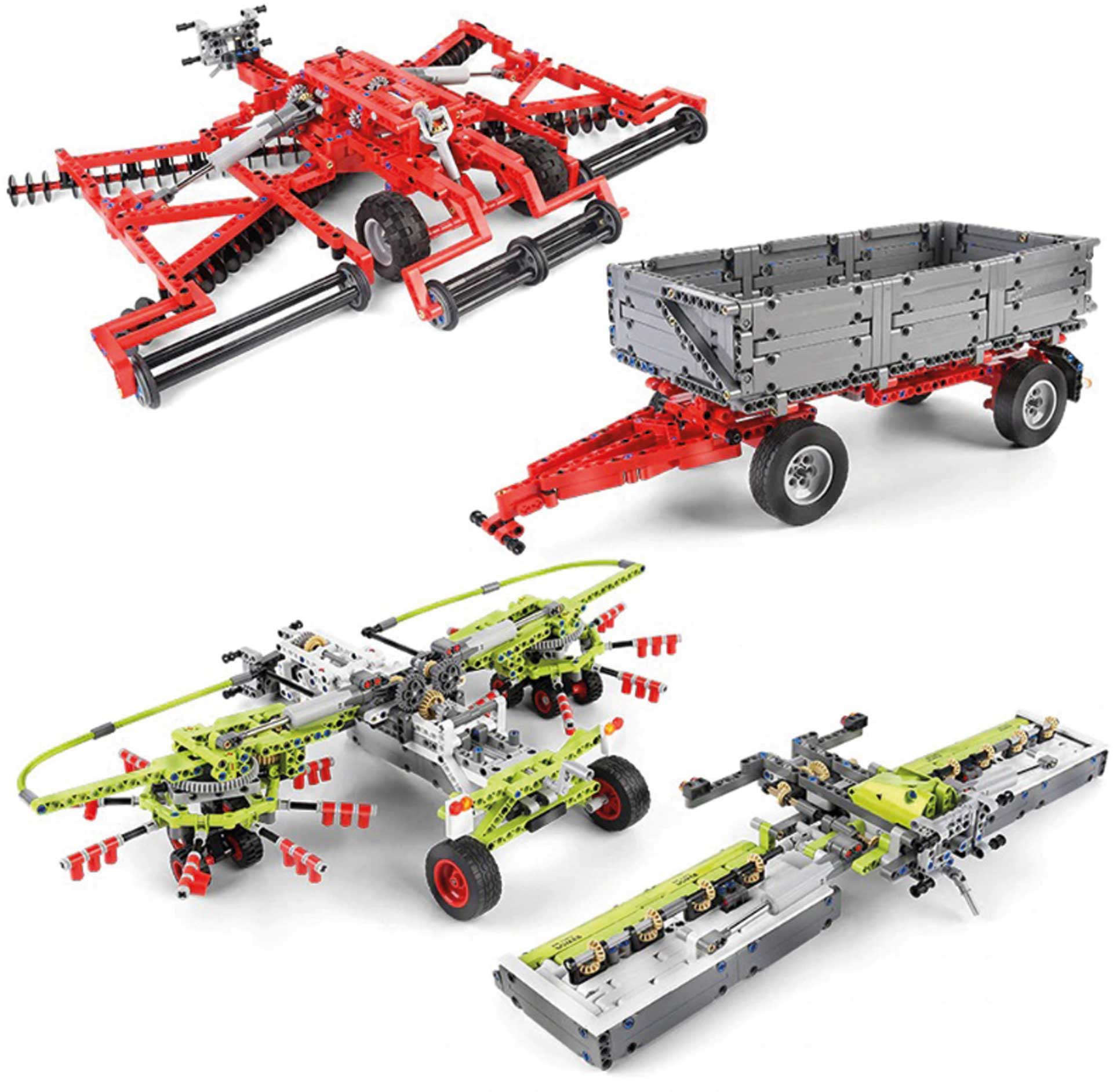 MOULD KING Tractor trailer set 4in1 (3098 parts) Clamping blocks