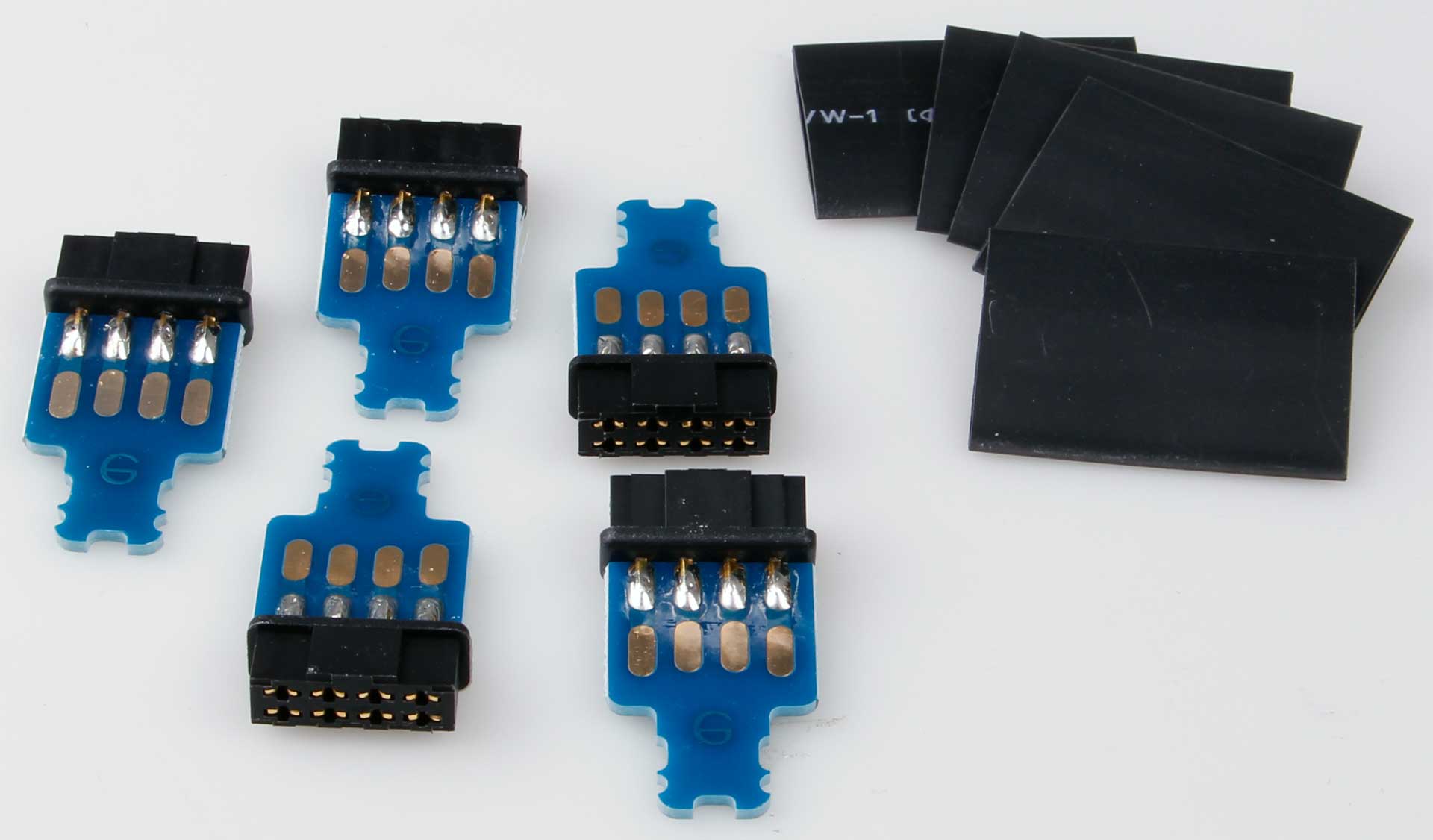 Robbe Modellsport solder board 8-pin MPX "Hochstrom" connector system with female (contact = female) 5 pcs