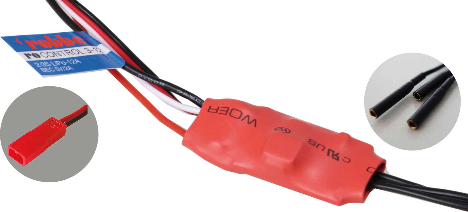 Robbe Modellsport RO-CONTROL 3-12 2-3S -12(15)A BRUSHLESS CONTROLLER 5V/2A BEC