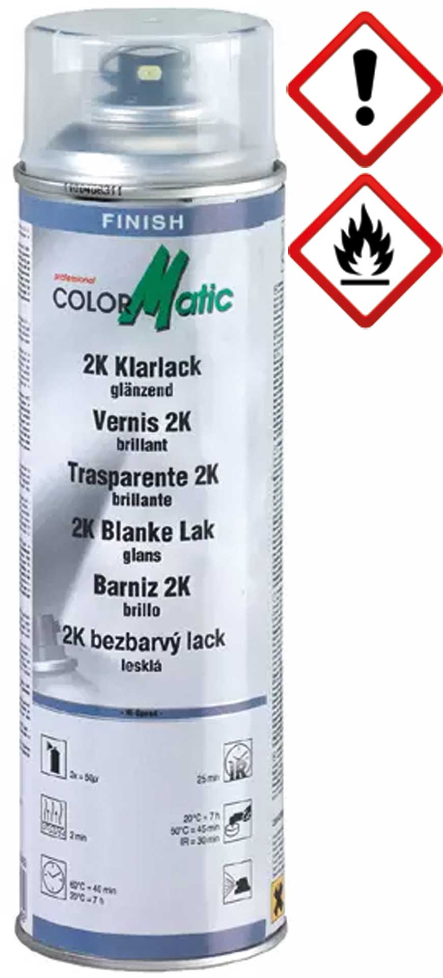 COLORMATIC 2K CLEAR VARNISH GLOSSY 200ML
