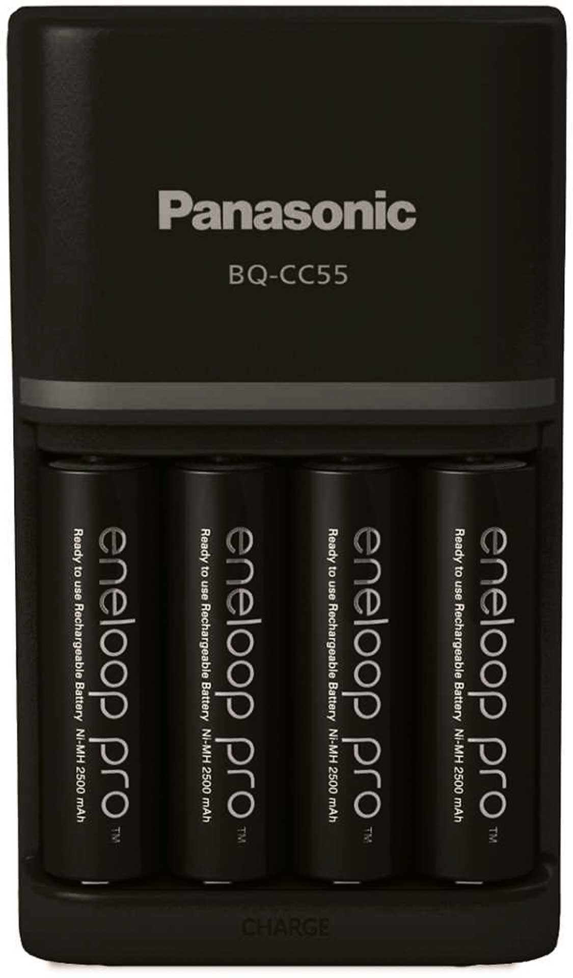 PANASONIC eneloop Smart Plus Charger incl. 4pieces AA 2500mah 1,2V rechargeable batteries