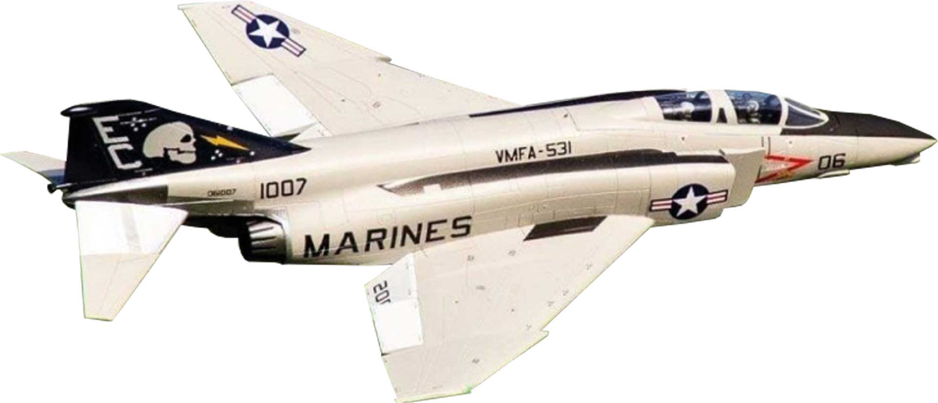 FREEWING F-4 Phantom II "Ghost Grey" Ultra Performance 8S 90mm EDF Jet - PNP