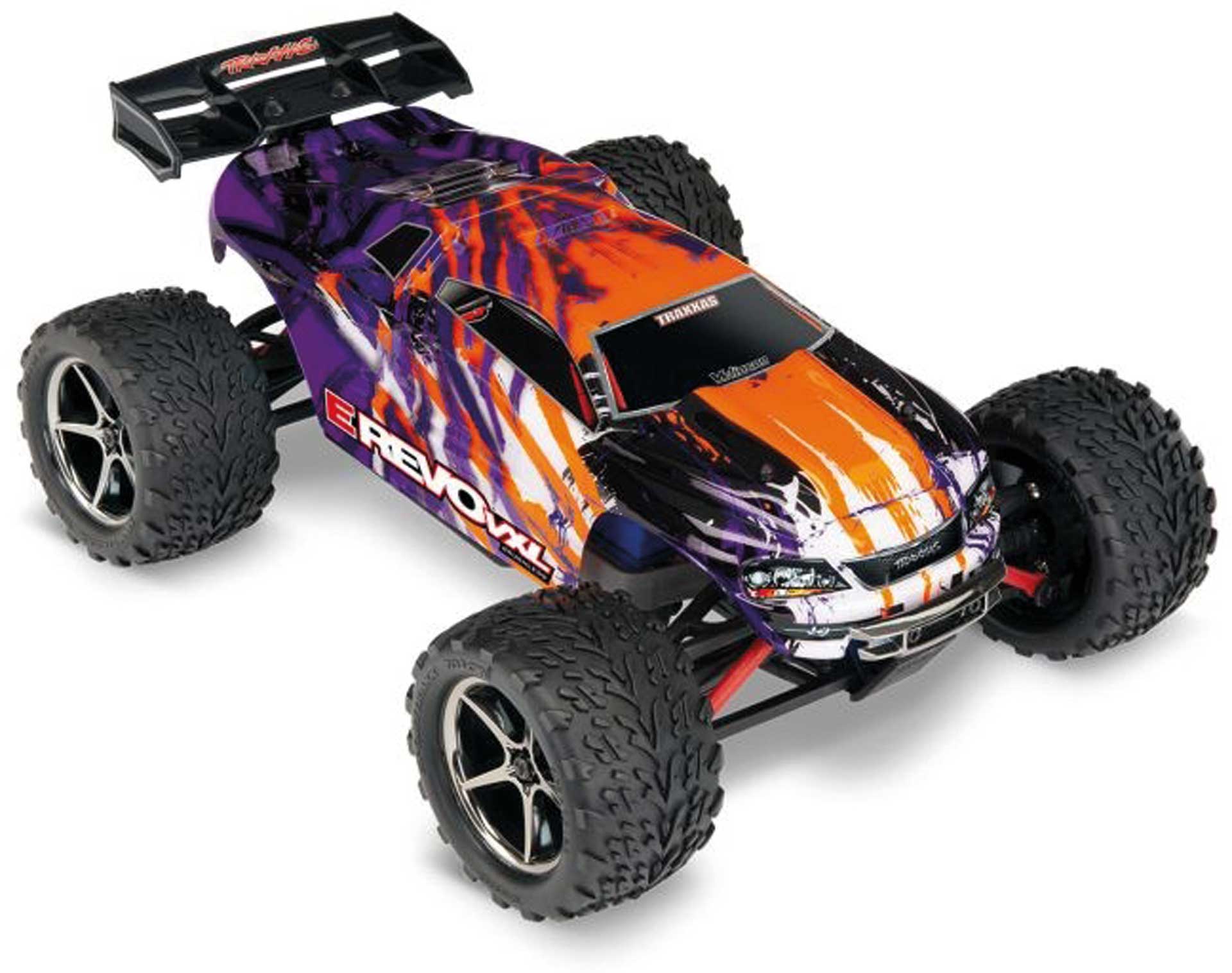 TRAXXAS E-REVO 4X4 VXL PURPLE 1/16 RACING-TRUCK RTR BRUSHLESS WITH BATTERY AND USB-C CHARGER