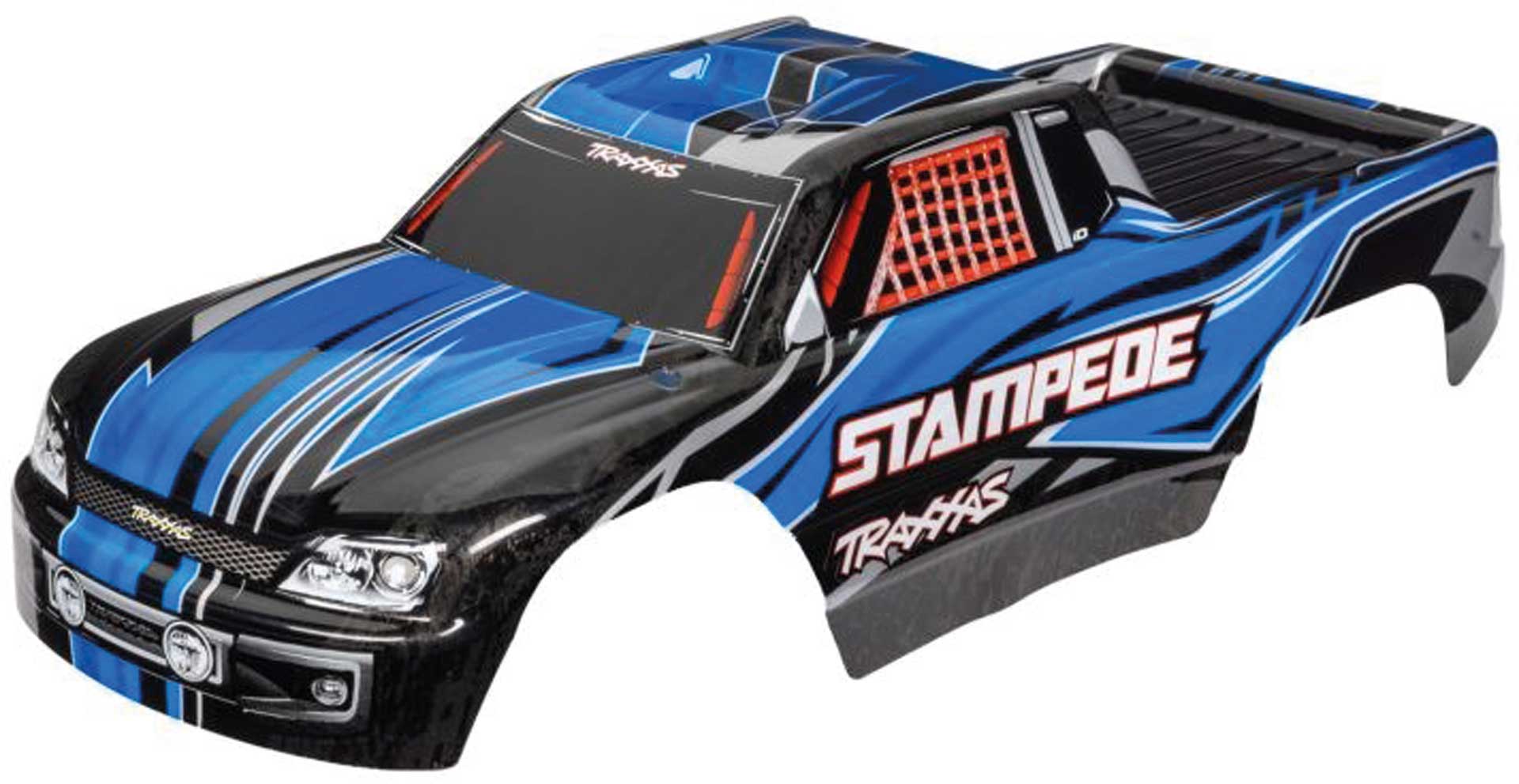 TRAXXAS Body Stampede 2WD / VXL Black/Blue painted