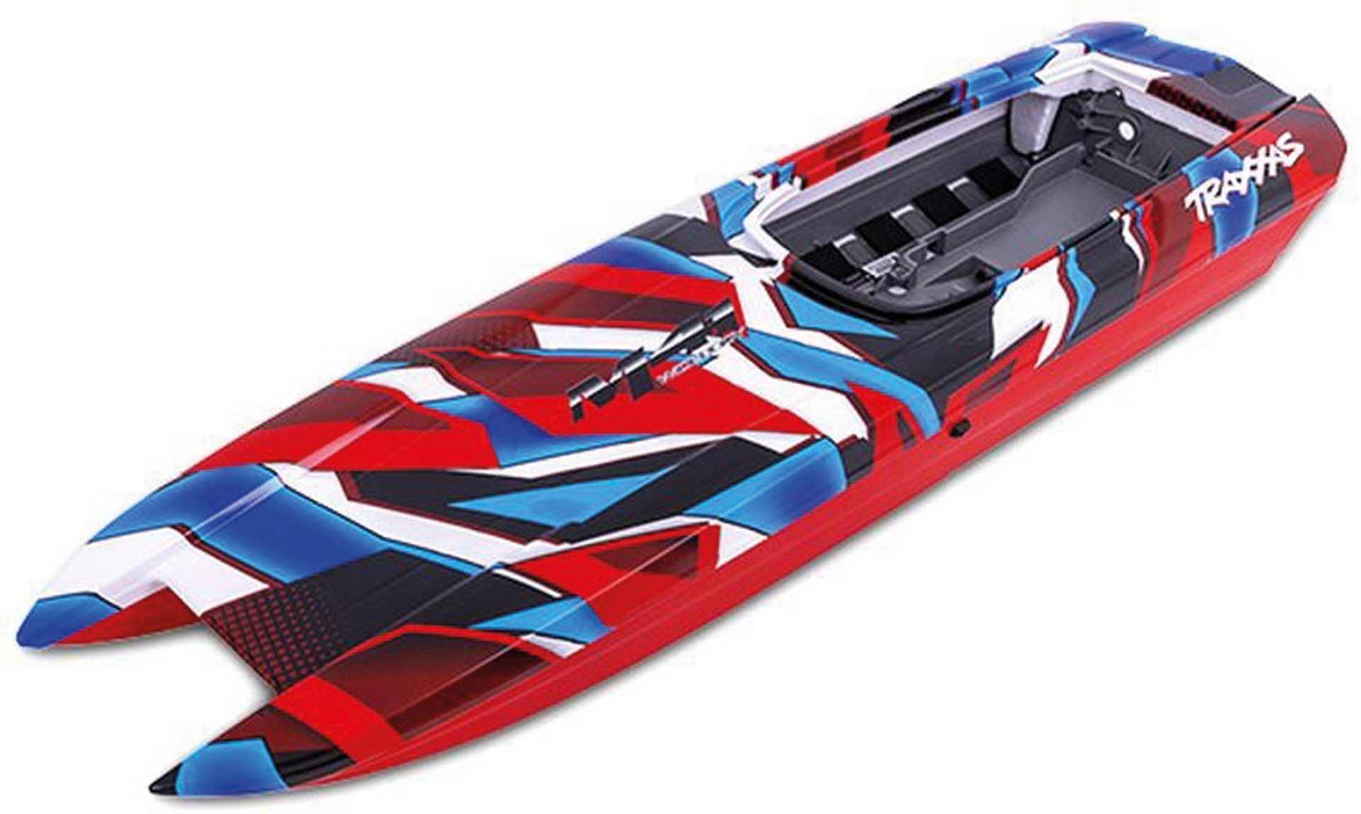 TRAXXAS FUSELAGE DCB M41 RED GRAPHIC (COMPL.) MONTIERT)