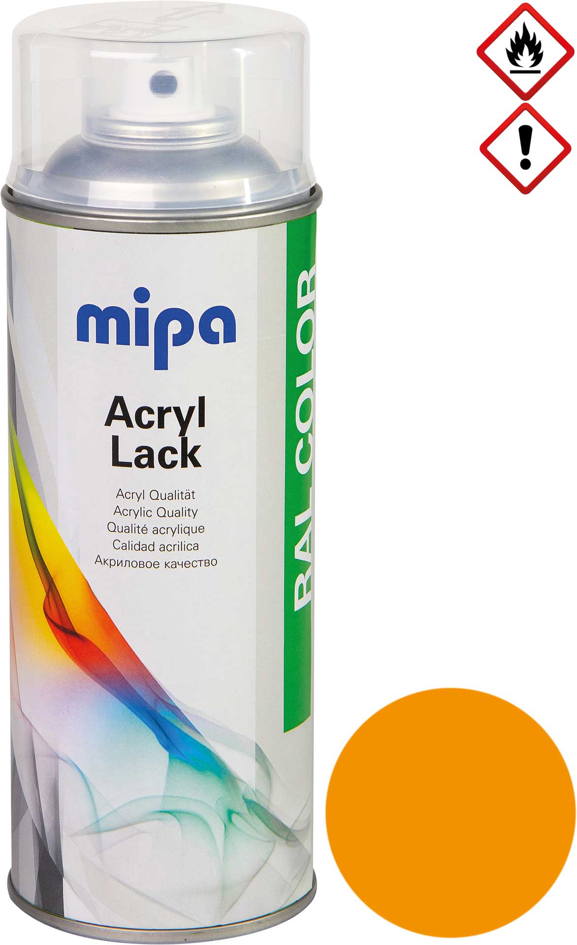 mipa RAL 1007 Daffodil yellow 1K-Acrylic Lacquer spray 400 ml