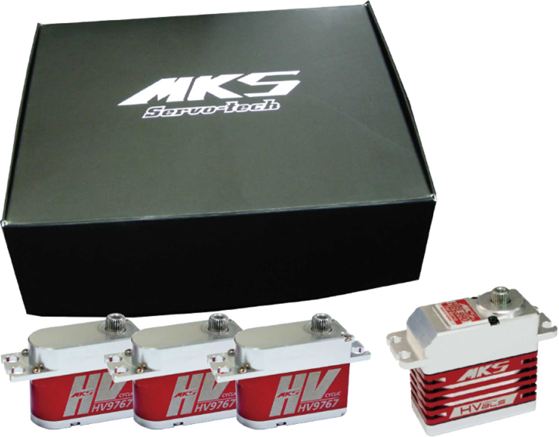 MKS 3x HV9767 et 1x HBL990 HV Digital Servo combo