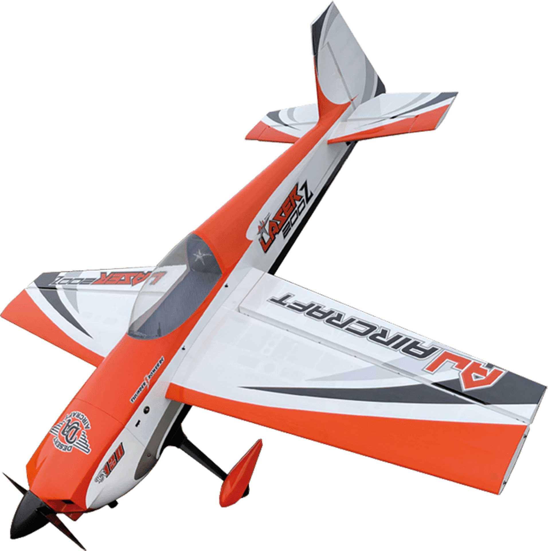 AJ AIRCRAFT Laser z200 ARF 103" Orange Modèle de roue 2,61m