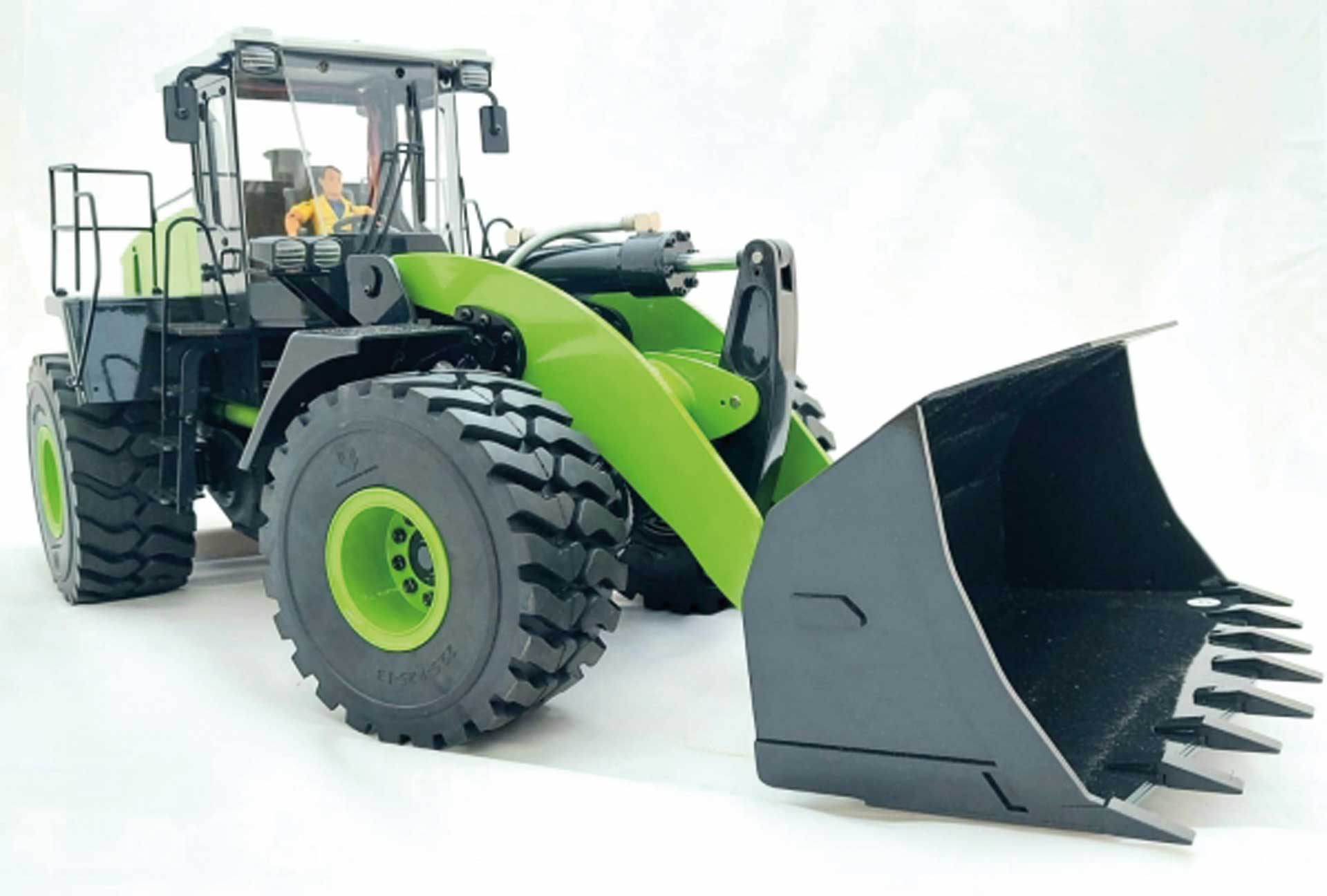 FM-ELECTRICS Wheel loader 1/14 hydraulic Komatsu green