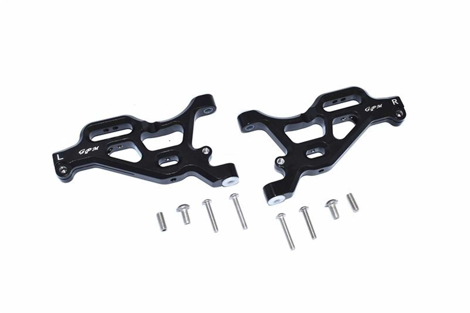 GPM ALUMINUM FRONT LOWER ARMS -10PC SET black GPM ARRMA LIMITLESS INFRACTION TYPHON