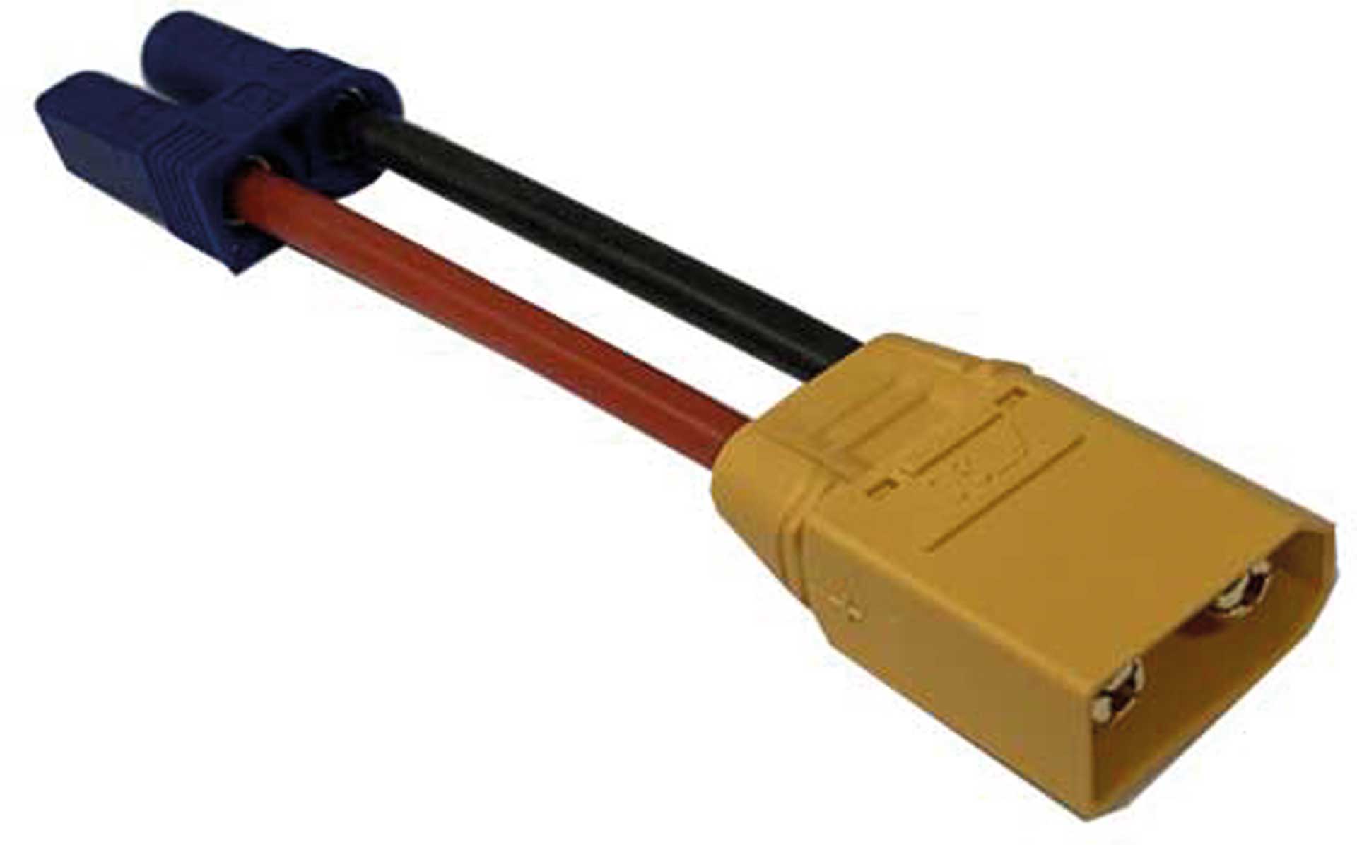 MODELLBAU LINDINGER Adapterkabel EC-5 Buchse auf XT-90 Stecker 4mm²/7cm