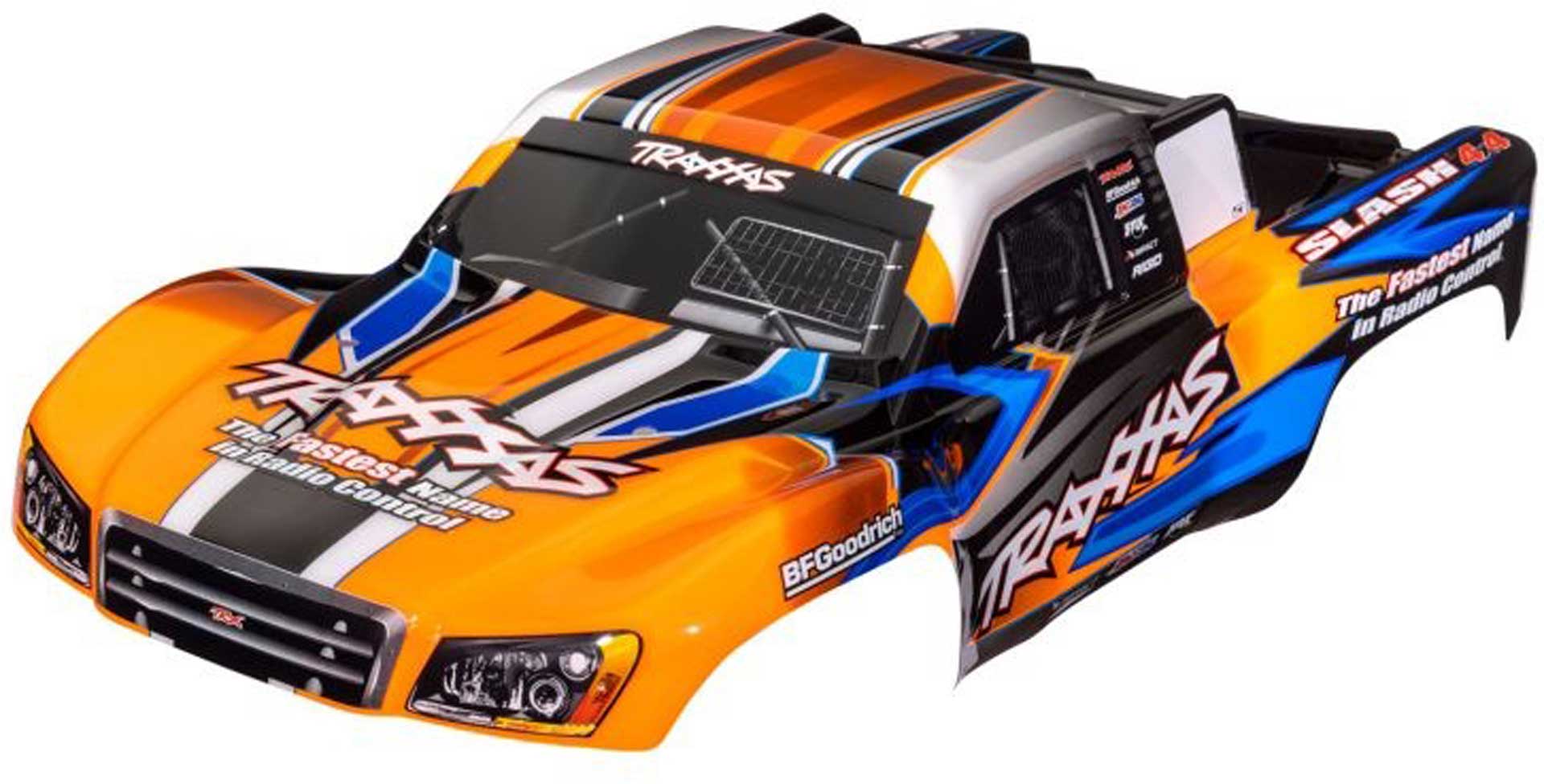 TRAXXAS Carrosserie Slash 2WD/4WD Orange/Bleu lackiert