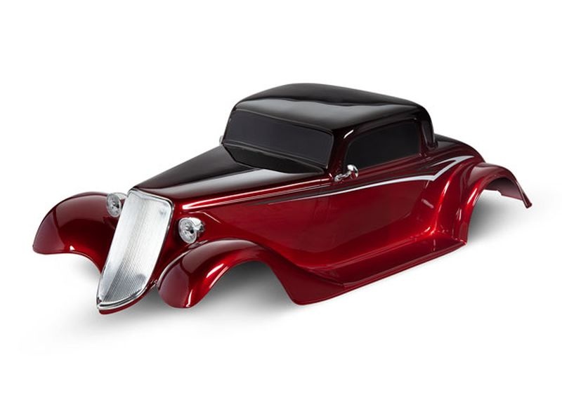 TRAXXAS Karo Factory Five '33 Hot Rod Coupe (rot lackiert) + Anbauteile
