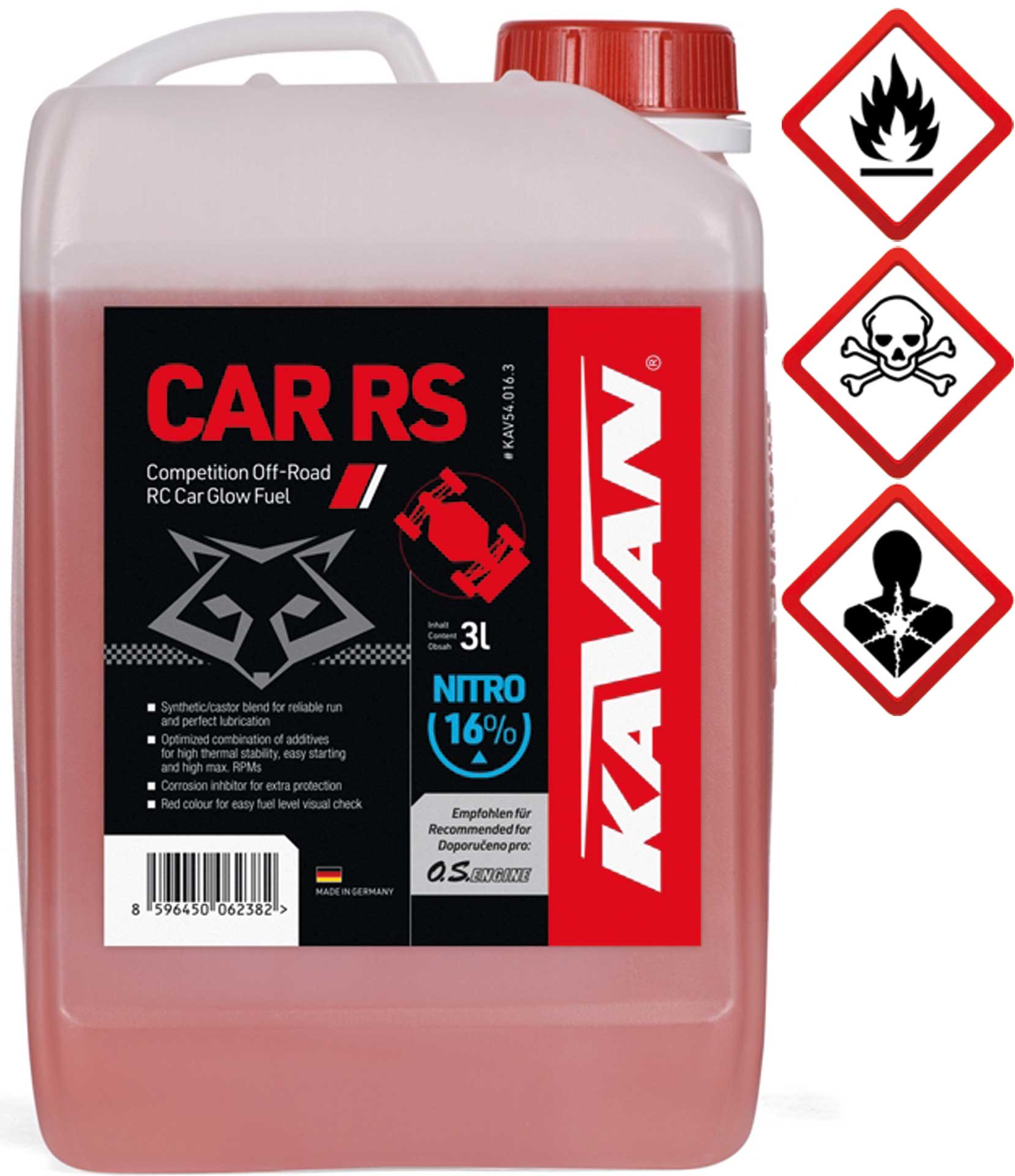 KAVAN Car RS 16% Off Road Nitro 3 litres Carburant, essence, carburant pour moteurs à allumage par incandescence