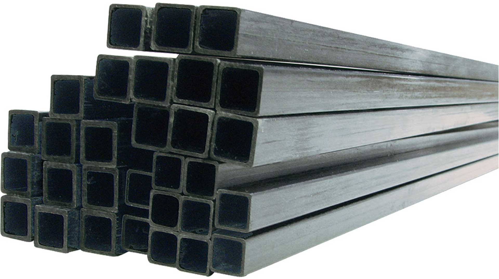 R&G CFK-Quadratrohr (10 x 10 / 8 x 8) x 1000 mm