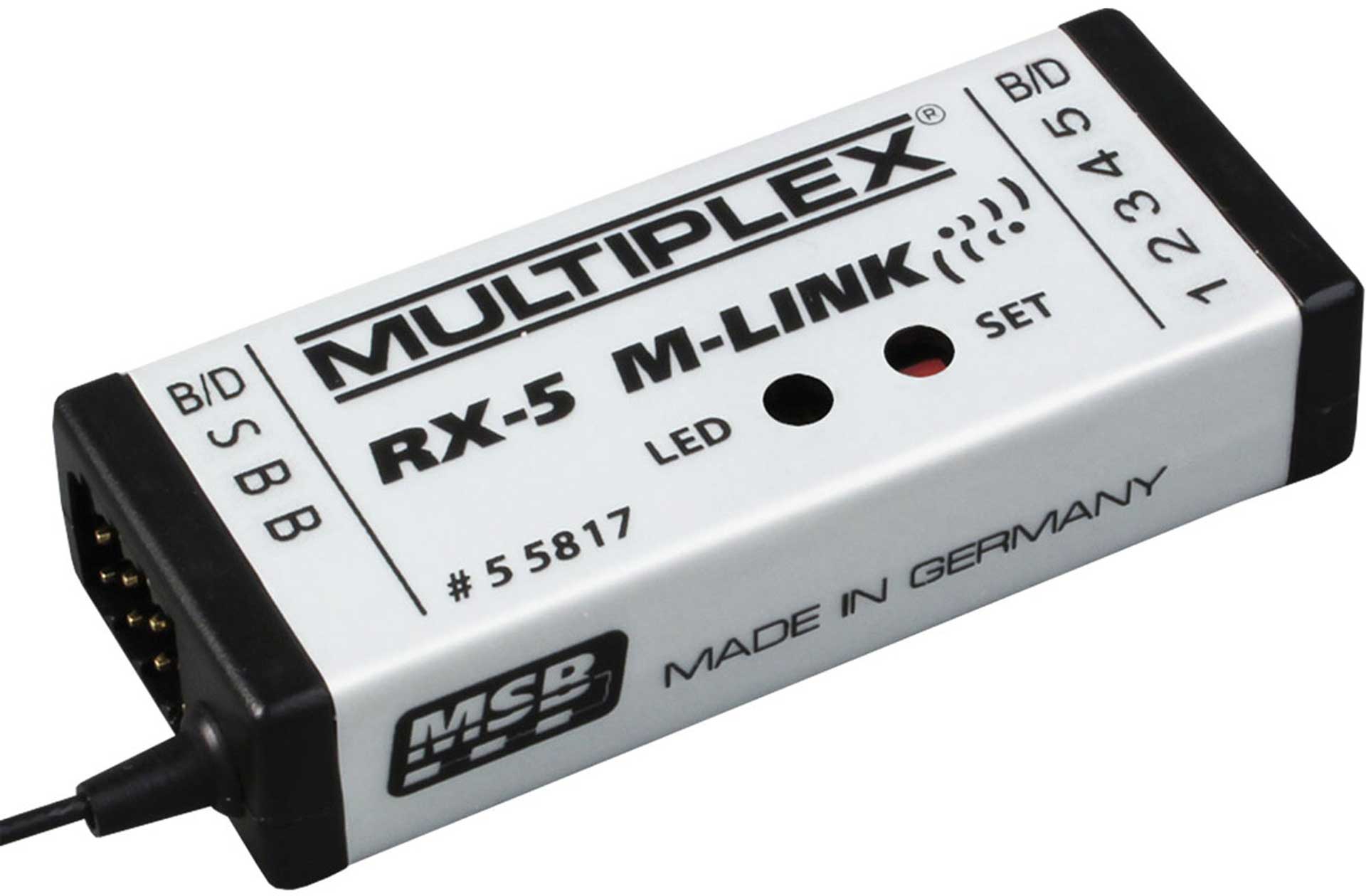 MULTIPLEX RX-5 2,4GHZ M-LINK 5K EMPFÄNGER MULTIPLE