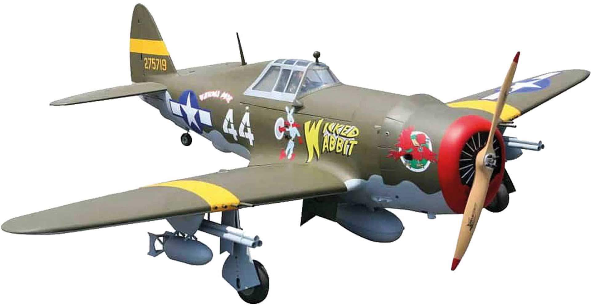 Seagull Models ( SG-Models ) P-47 THUNDERBOLT RAZORBACK ARF WARBIRD GIANT SCALE 2,06M