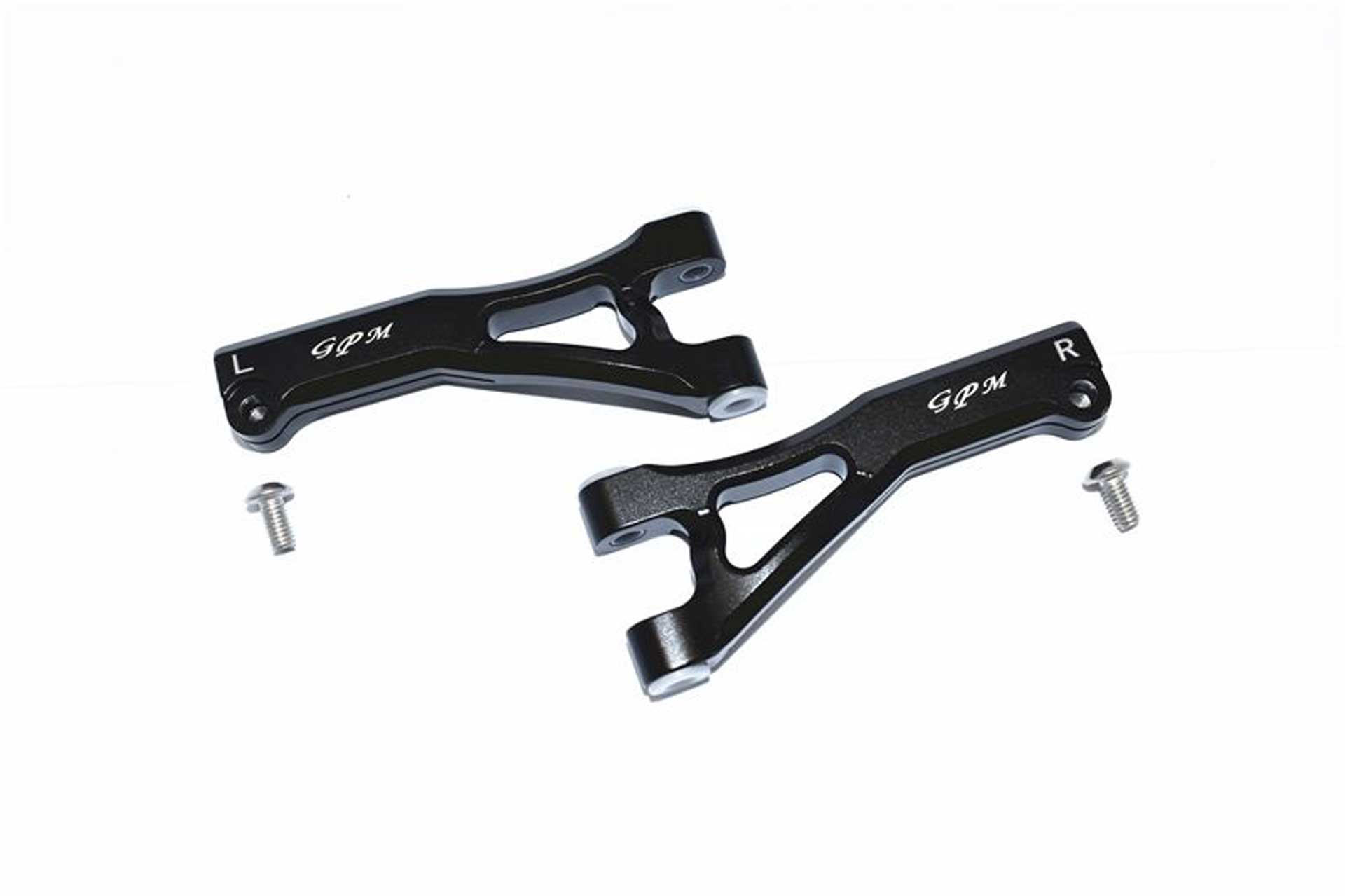 GPM ALUMINUM FRONT UPPER ARMS -4PC SET black GPM ARRMA LIMITLESS INFRACTION TYPHON