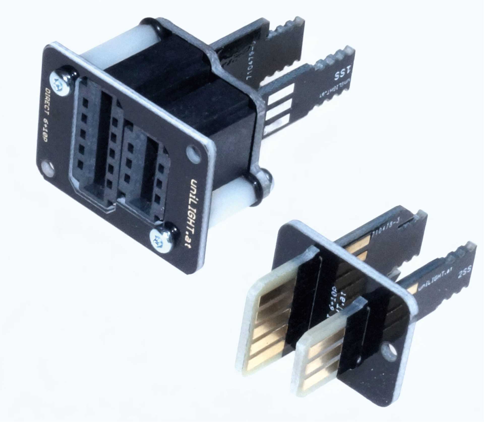 UNILIGHT DIRECT PLUG-IN CONNECTION DIRECT WITH 6 PRIMARY AND 4 SECONDARY POLES FOR 2 SERVOS AND 4 POLES FOR UP TO 3 LIGHTS