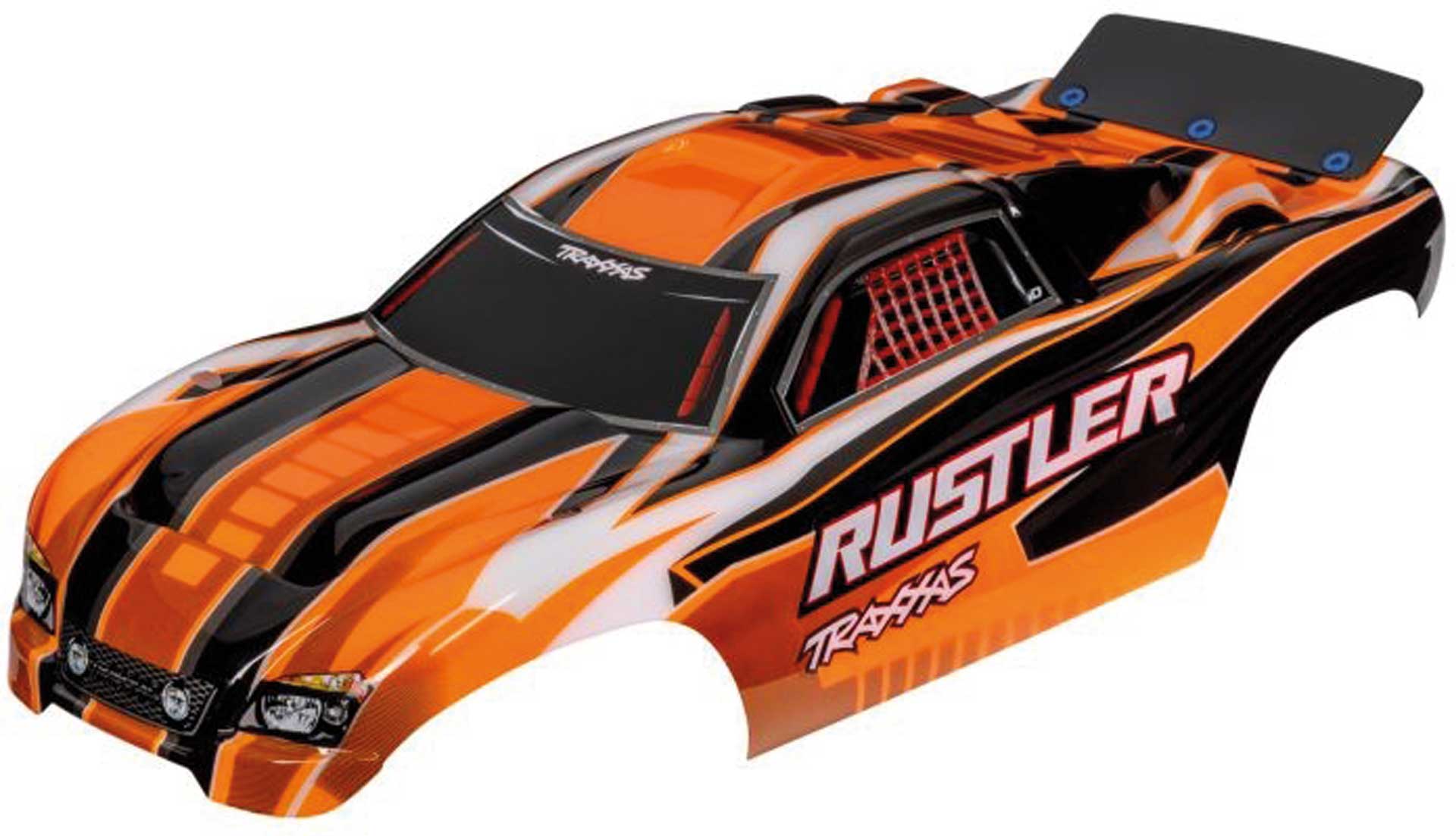TRAXXAS Carrosserie Rustler 2WD / VXL Orange lackiert