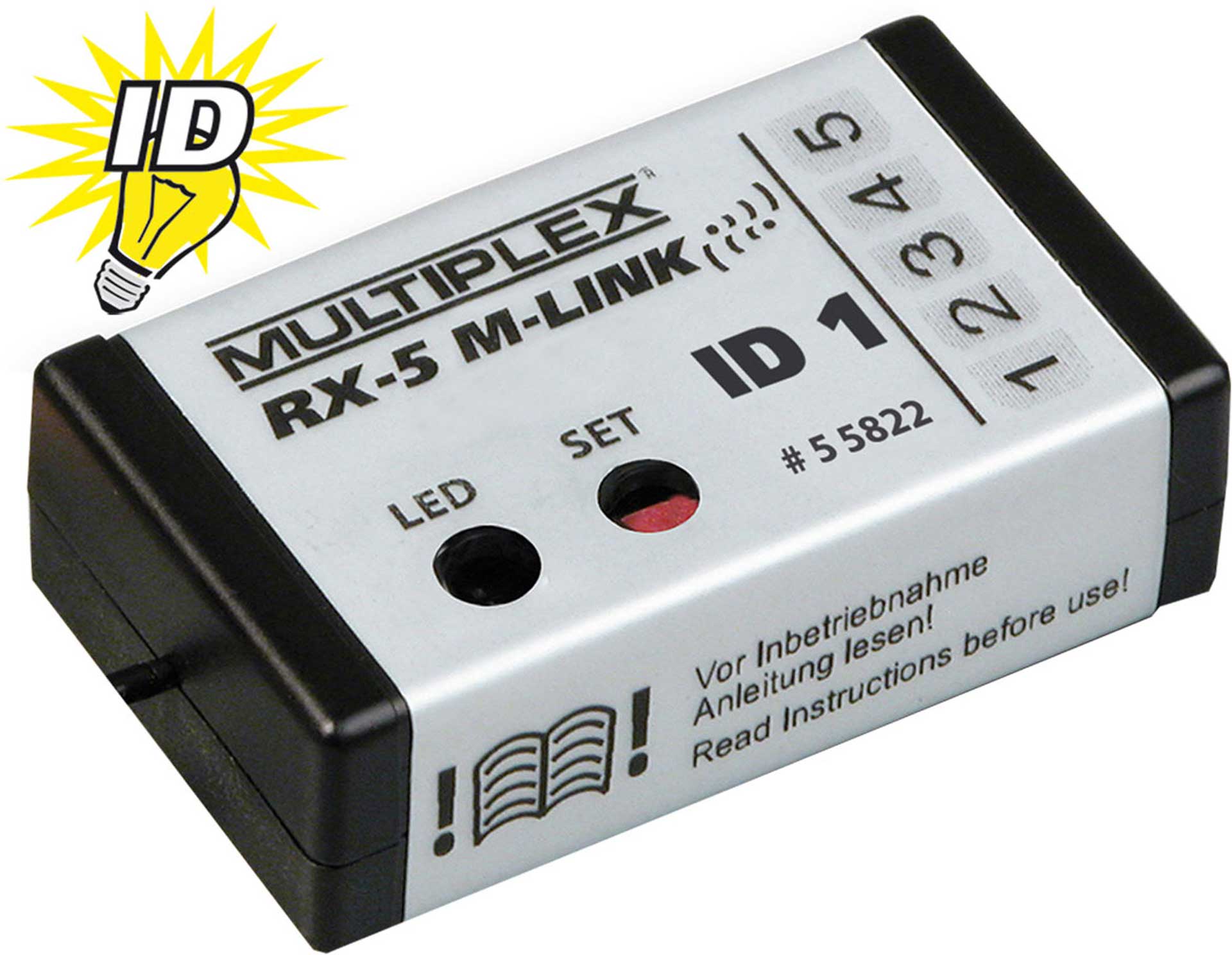 MULTIPLEX RX-5 SMART ID 1 "FREE" 2.4GHZ M-LINK