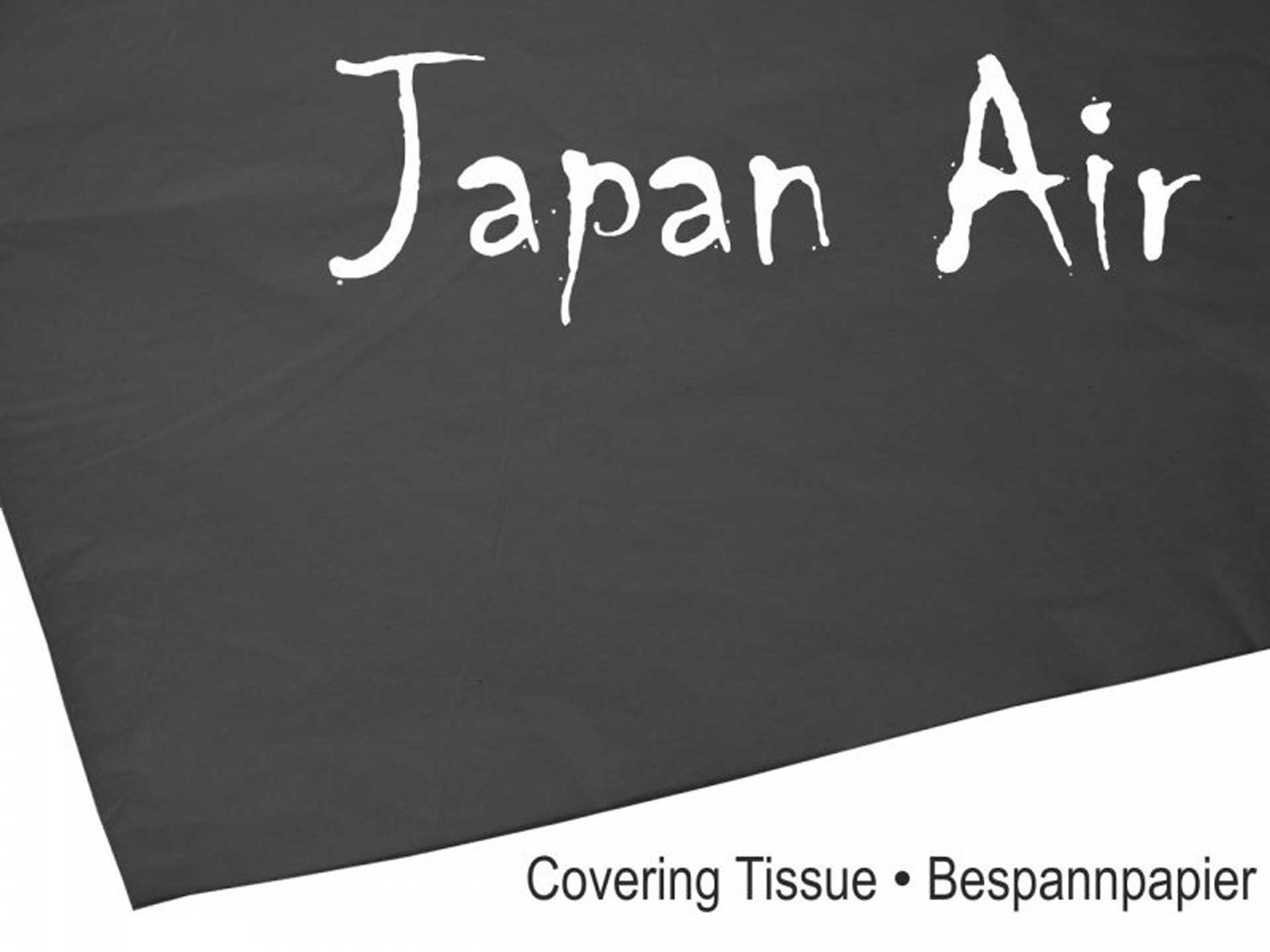 Planet-Hobby JAPAN AIR Covering Paper 16g black 500 x 690mm 10pcs rolled