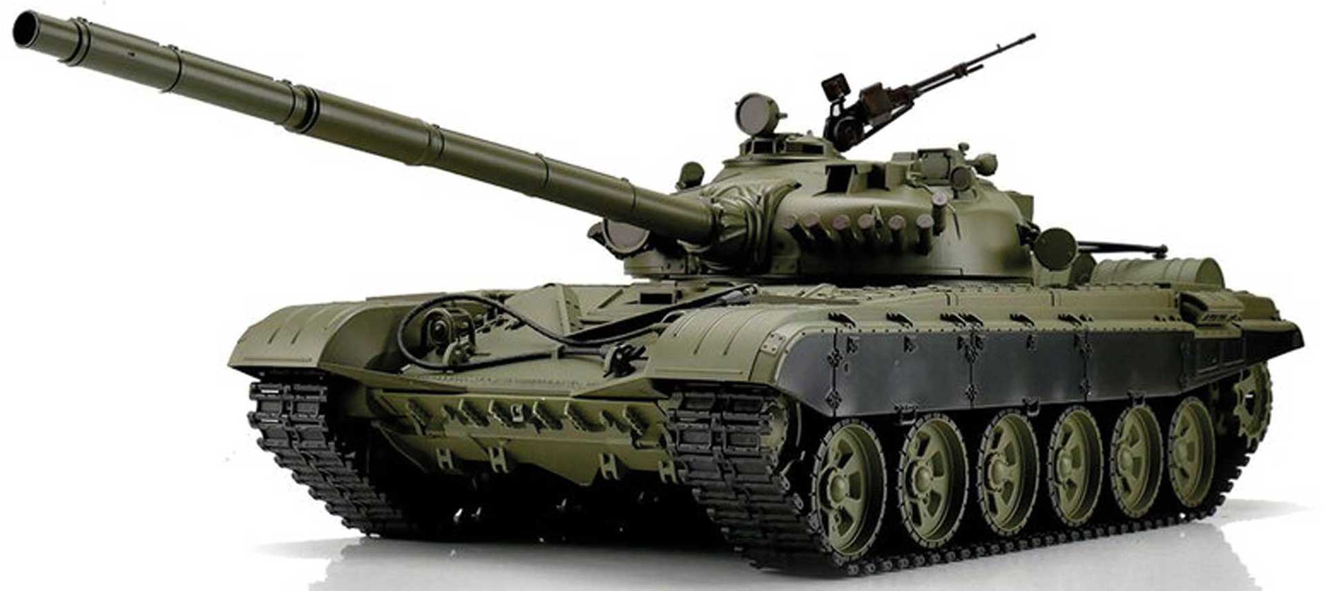 HENG LONG T-72 grün BB+IR (Metallketten) Panzer 1/16 EP RTR
