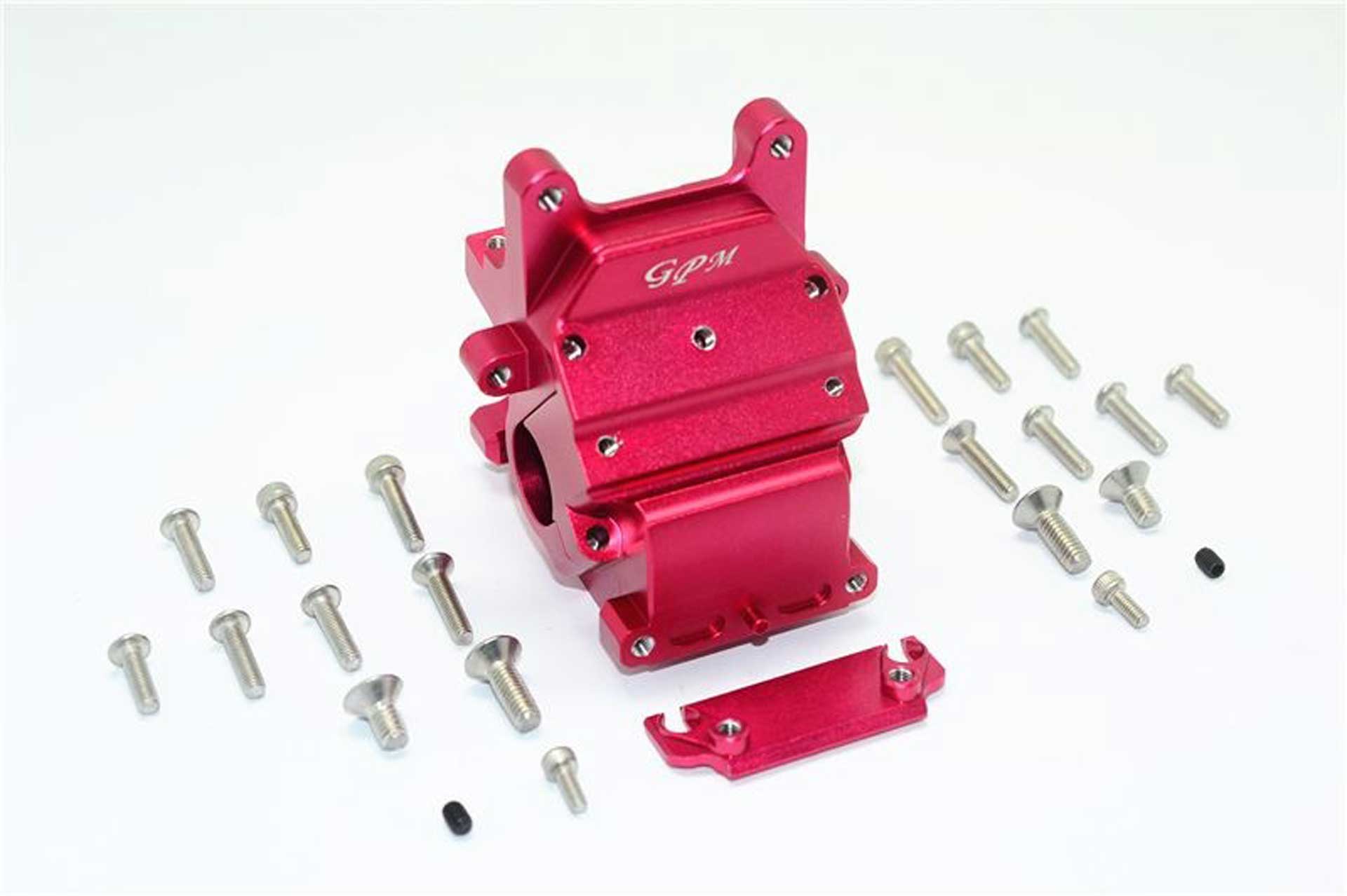 ALUMINUM FRONT/REAR GEAR BOX -25 PC SET red GPM A RRMA KRATON INFRACTION LIMITLESS NOTRIUS