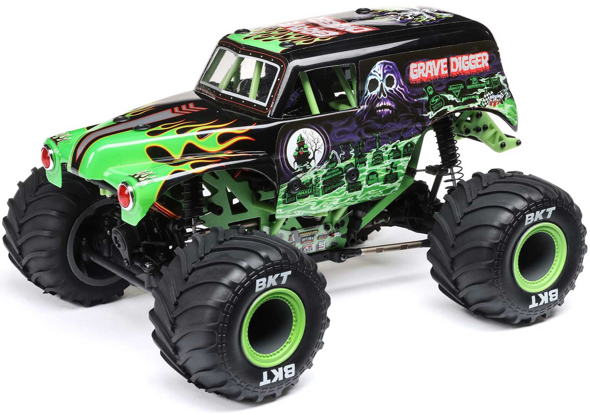 LOSI Mini LMT 1/18 4X4 Grave Digger Brushed Monster Truck RTR