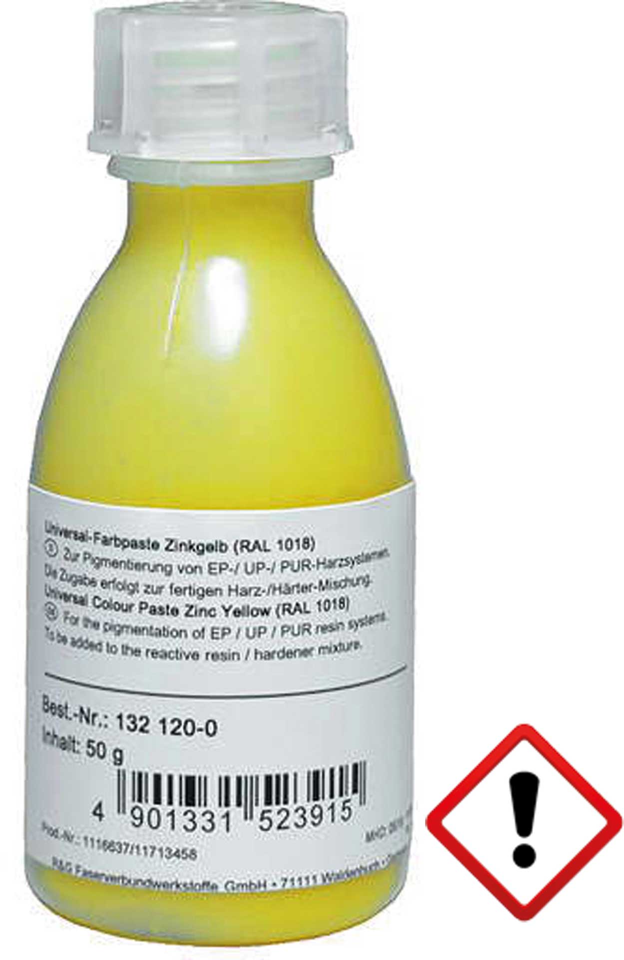 R&G Universal-Farbpaste zinkgelb (RAL 1018) Flasche/ 50 g