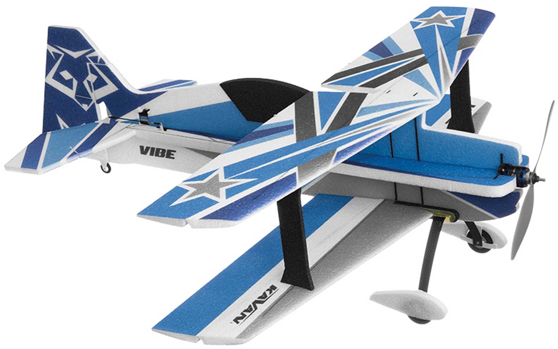 KAVAN VIBE Blau 3D-Kunstflug-Park-Flyer Doppeldecker aus EPP