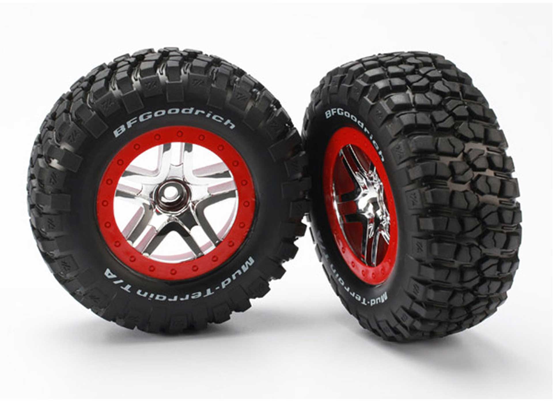 TRAXXAS TIRES AND WHEELS FRONT SLASH