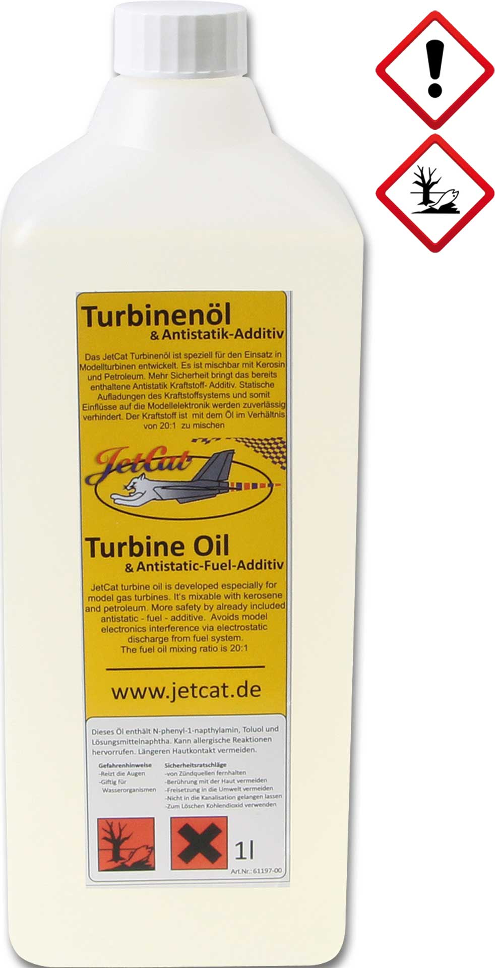 JETCAT TURBINE OIL 1 LITER INCLUDING ANTISTATIC ADDITIVE TURBINE OI