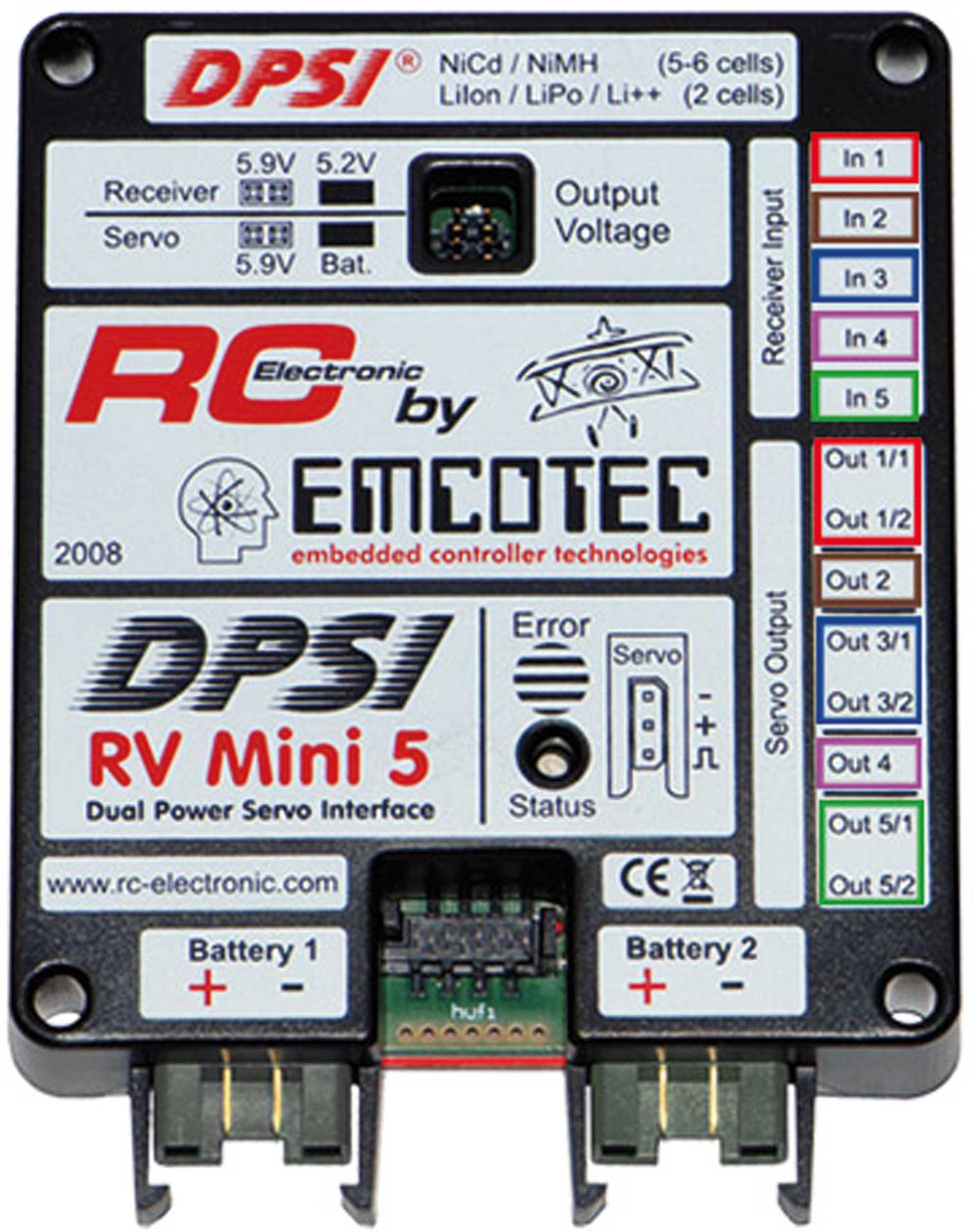 EMCOTEC Aiguillage de batterie DPSI RV Mini 5