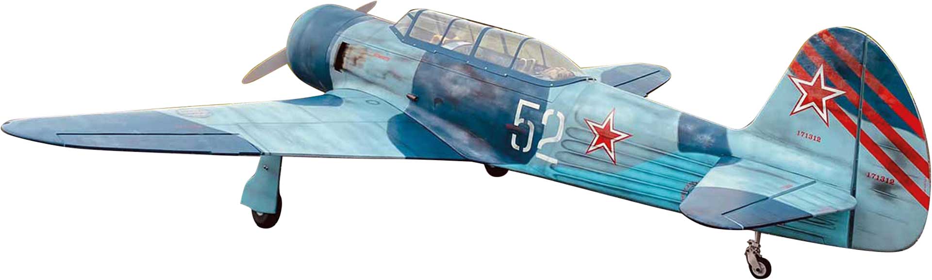 BLACK HORSE Yak 11 / 2350mm ARF Warbird with electric retractable landing gear ( BH187 )