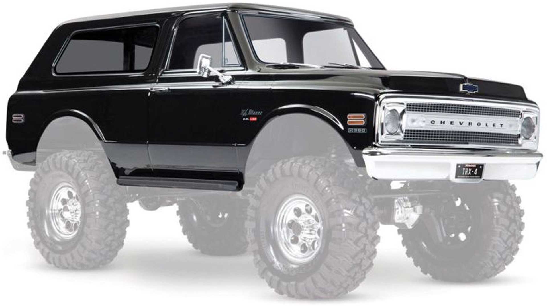 TRAXXAS BODY Chevrolet Blazer 1969 black (complete with add-on parts)
