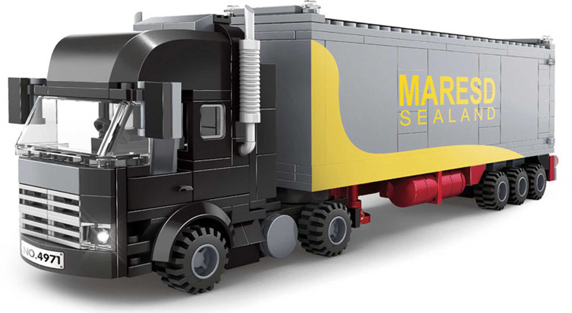 Wange Container Truck (352 Teile) Klemmbausteine