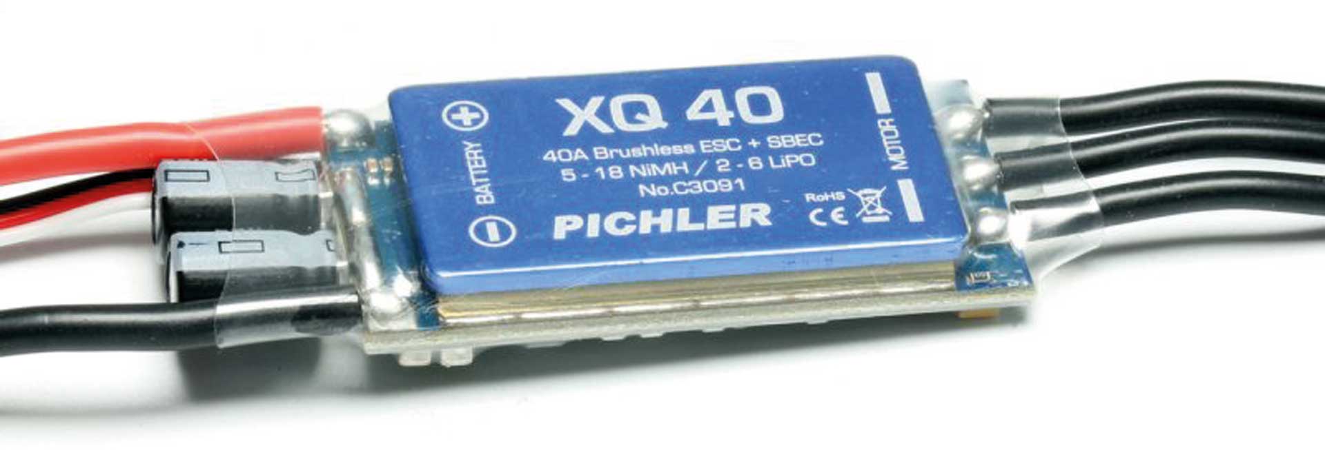 PICHLER XQ 40 Brushless Regler 2-6S 40A 5A BEC