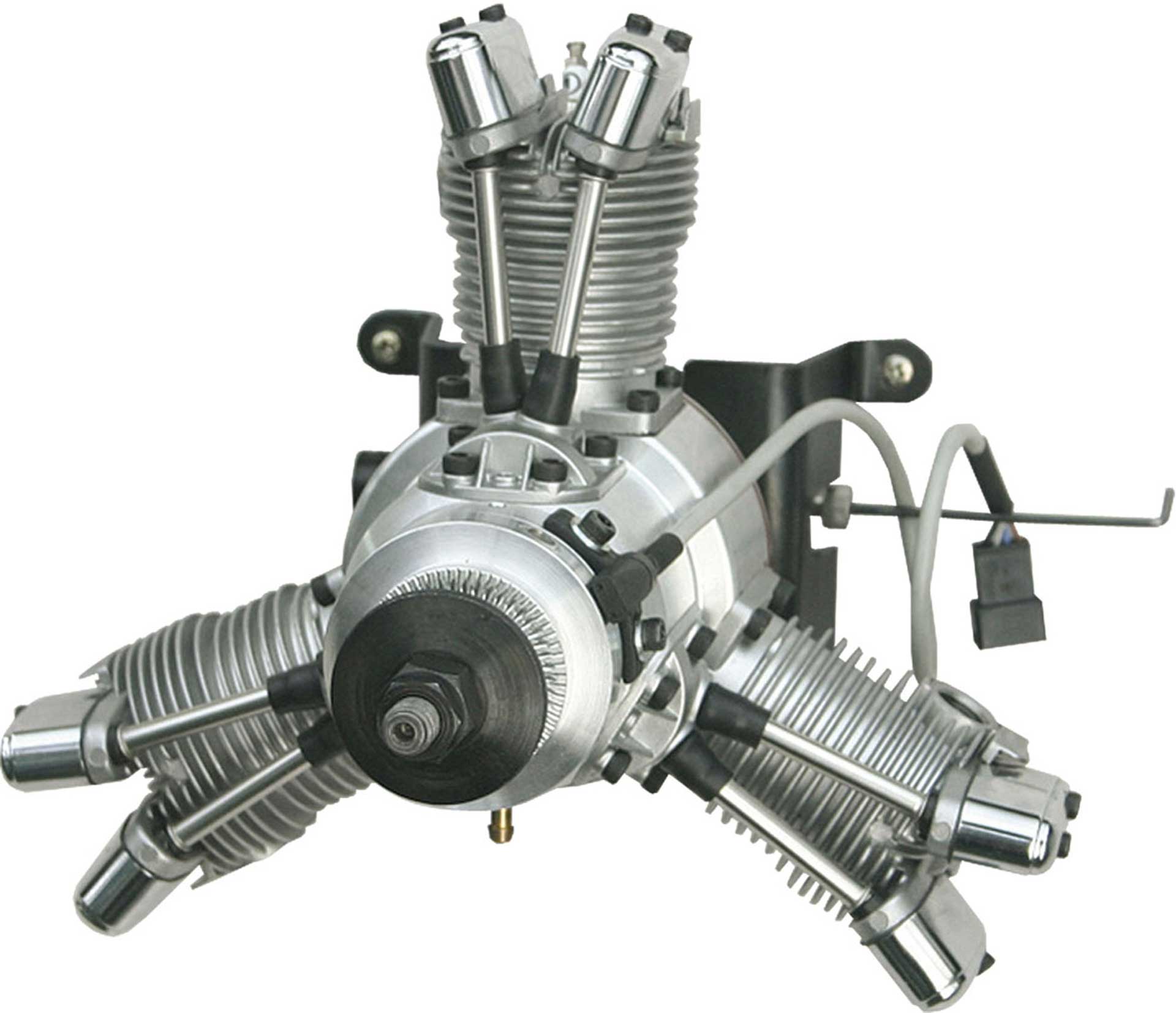 SAITO FG-33R3 Benzin Sternmotor 3-Zylinder 4T-Motor
